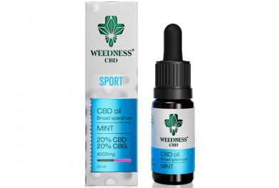 Спорт CBD масло 20% + CBG 20% широк спектър